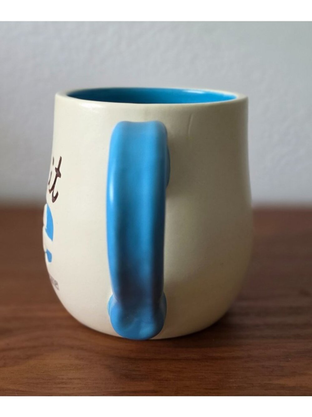 1998 Hallmark LET IT BE Lennon & McCartney Beatles Blue Handle Ceramic 14oz Mug - Picture 3 of 9